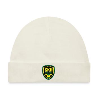 Ska Wappen Jamaica 3C - Baby Premium Organic Mütze - Naturweiß - Vorne
