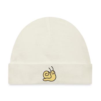 Fröhliche Schnecke - Baby Premium Organic Mütze - Naturweiß - Vorne