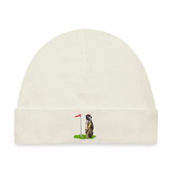 Golf-Erdmännchen - Baby Premium Organic Mütze - Naturweiß - Vorne