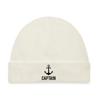 Captain Anchor - Baby Premium Organic Mütze - Naturweiß - Vorne