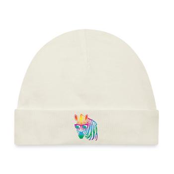 cool Zebra - Baby Premium Organic Mütze - Naturweiß - Vorne