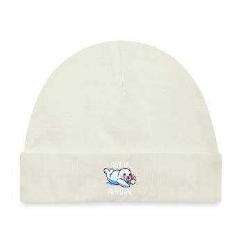 Nettes kleines Gütesiegel - Baby Premium Organic Mütze - Naturweiß - Vorne