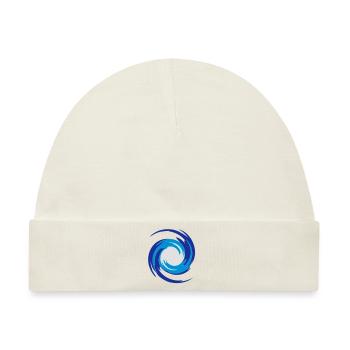 swirls - Baby Premium Organic Mütze - Naturweiß - Vorne