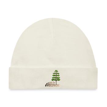 Kettensäge Evolution Farbe Big Tree - Baby Premium Organic Mütze - Naturweiß - Vorne