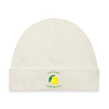 Easy Peasy Lemon Squeezy - Baby Premium Organic Mütze - Naturweiß - Vorne