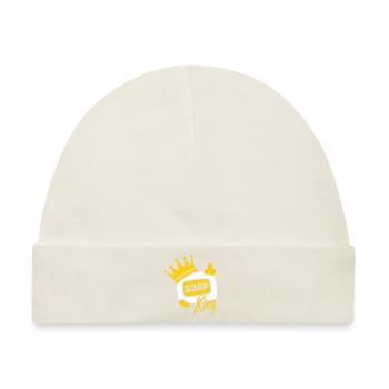Seife König - Verseifung Seife Maker Geschenk - Baby Premium Organic Mütze - Naturweiß - Vorne