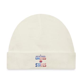 I come from United states - Baby Premium Organic Mütze - Naturweiß - Vorne