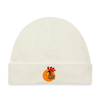 Cool Boss Rooster - Baby Premium Organic Mütze - Naturweiß - Vorne