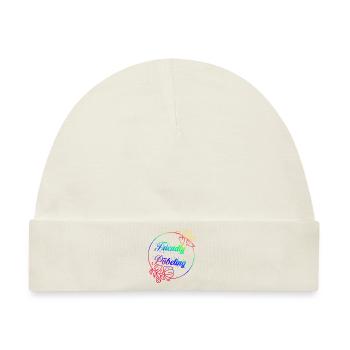 FriendlyPöbeling Rainbow - Baby Premium Organic Mütze - Naturweiß - Vorne