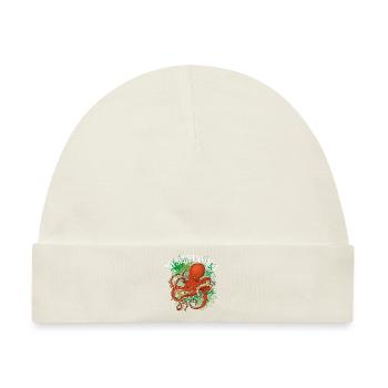 Oktopus ist mein Lieblingstier - Baby Premium Organic Mütze - Naturweiß - Vorne