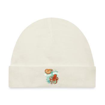 Oktopus und Nautilus sind meine Lieblingstiere - Baby Premium Organic Mütze - Naturweiß - Vorne
