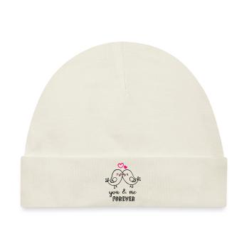 Liebesvögel - Baby Premium Organic Mütze - Naturweiß - Vorne