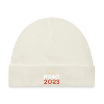 Prag 2023 - Baby Premium Organic Mütze - Naturweiß - Vorne