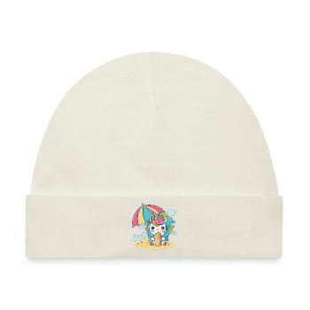 Eiscreme Einhorn - Die süßeste Versuchung - Baby Premium Organic Mütze - Naturweiß - Vorne