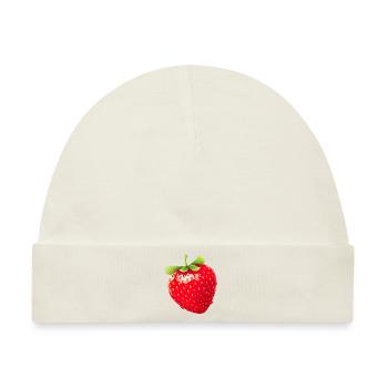Erdbeere Erdbeeren für einen Erdbeer Liebhaber - Baby Premium Organic Mütze - Naturweiß - Vorne