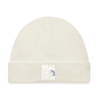 Wale beobachten - Baby Premium Organic Mütze - Naturweiß - Vorne