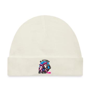 IM OKTOBER TRAGEN WIR PUNK - Baby Premium Organic Mütze - Naturweiß - Vorne