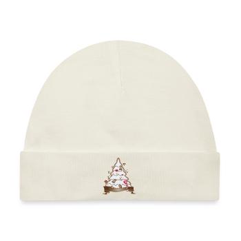 schöner Lebkuchen Christbaum für Weihnachten - Baby Premium Organic Mütze - Naturweiß - Vorne
