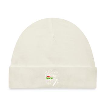 Free palestine - Baby Premium Organic Mütze - Naturweiß - Vorne