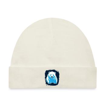 alaska brutality antivalentineday humor north pole - Baby Premium Organic Mütze - Naturweiß - Vorne