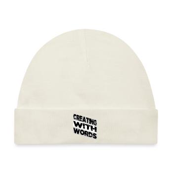 creative projects writing techniques funny happy - Baby Premium Organic Mütze - Naturweiß - Vorne