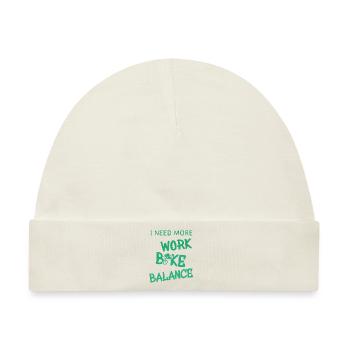 biken spruch für biker - Baby Premium Organic Mütze - Naturweiß - Vorne