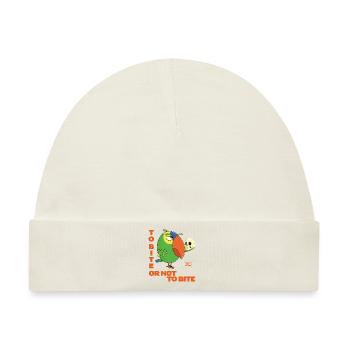Picken oder nicht picken - Baby Premium Organic Mütze - Naturweiß - Vorne