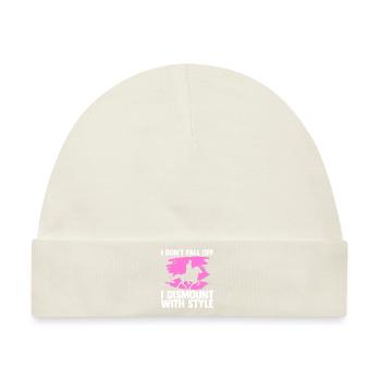 Pferdeliebhaber Reiten Reiten - Baby Premium Organic Mütze - Naturweiß - Vorne