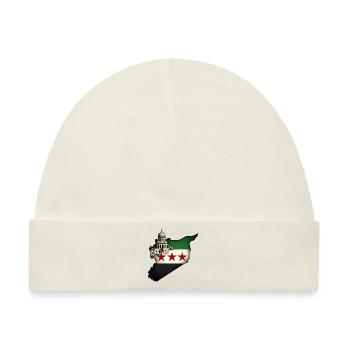 flagge syrien - Freies Syrien Flagge - Baby Premium Organic Mütze - Naturweiß - Vorne