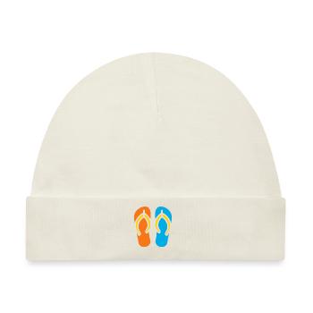 Flip-Flops - Baby Premium Organic Mütze - Naturweiß - Vorne