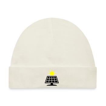 Photovoltaik Anlage Solar Panele - Baby Premium Organic Mütze - Naturweiß - Vorne