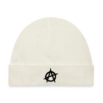 Anarchy - Anarchie Logo - Baby Premium Organic Mütze - Naturweiß - Vorne