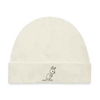 Kangaroo Comic - Baby Premium Organic Mütze - Naturweiß - Vorne