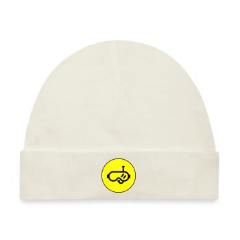 Taucherbrille Kreis - Baby Premium Organic Mütze - Naturweiß - Vorne