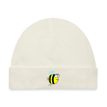 Dicke Hummel - Baby Premium Organic Mütze - Naturweiß - Vorne