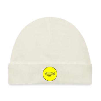 Zeppelin Icon Symbol - Baby Premium Organic Mütze - Naturweiß - Vorne