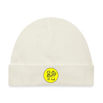 Brautpaar Ehepaar Symbol - Baby Premium Organic Mütze - Naturweiß - Vorne