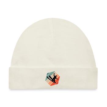 Herren Freestyle Ski Ski Jumping Slopestyle - Baby Premium Organic Mütze - Naturweiß - Vorne
