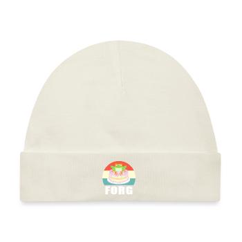 Frosch Laubfrosch - Baby Premium Organic Mütze - Naturweiß - Vorne