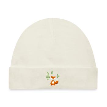 Schlauer Fuchs - Baby Premium Organic Mütze - Naturweiß - Vorne