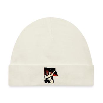Anarchy Flag Woman - Baby Premium Organic Mütze - Naturweiß - Vorne