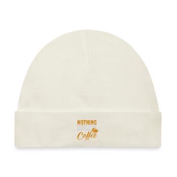 Coffee - Baby Premium Organic Mütze - Naturweiß - Vorne