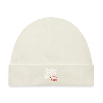 Motivationsshirt für Lernen - Baby Premium Organic Mütze - Naturweiß - Vorne