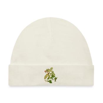 kraeuter rosmarin petersilie thymian dill oregano - Baby Premium Organic Mütze - Naturweiß - Vorne