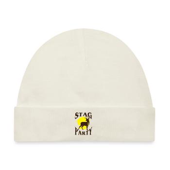 Stag Party JGA - Junggesellenabschied - Geschenk - Baby Premium Organic Mütze - Naturweiß - Vorne