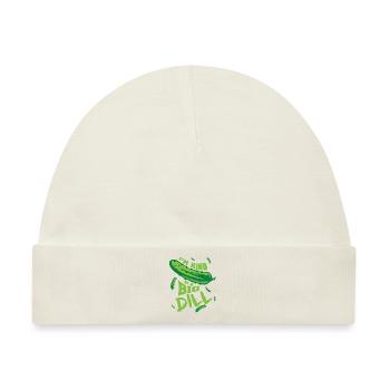 Lustige Gurke - Baby Premium Organic Mütze - Naturweiß - Vorne