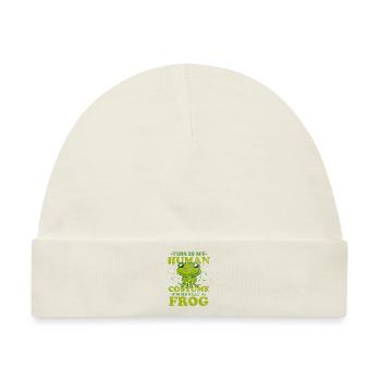 Frosch Karneval Kostüm Halloween Verkleidung - Baby Premium Organic Mütze - Naturweiß - Vorne
