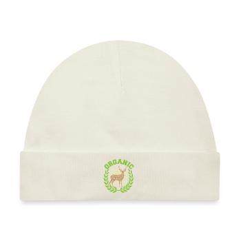 Bio-Jagd - Baby Premium Organic Mütze - Naturweiß - Vorne