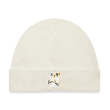 Gay Pride Schwul Lesbisch LGBT LGBTQ Geschenk - Baby Premium Organic Mütze - Naturweiß - Vorne