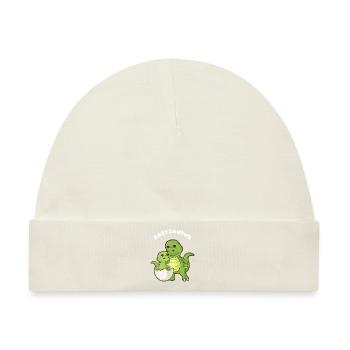 Babysaurus - Funny Family passendes Geschenk - Baby Premium Organic Mütze - Naturweiß - Vorne